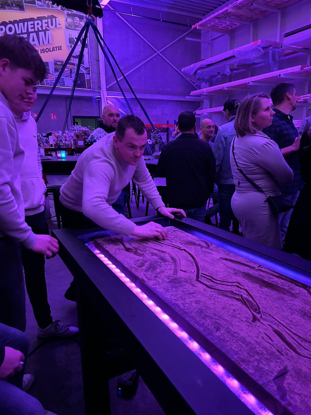 Het shuffleboard van Holland Shuffle bij Hardeman