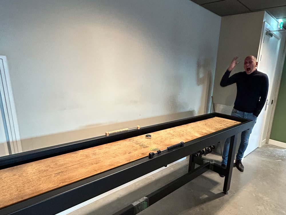 Shuffleboard van Holland Shuffle bij PRECO