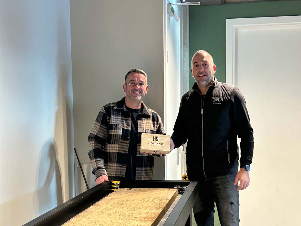 Shuffleboard van Holland Shuffle bij Preco