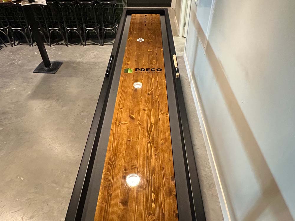 Het shuffleboard van Holland Shuffle bij PRECO