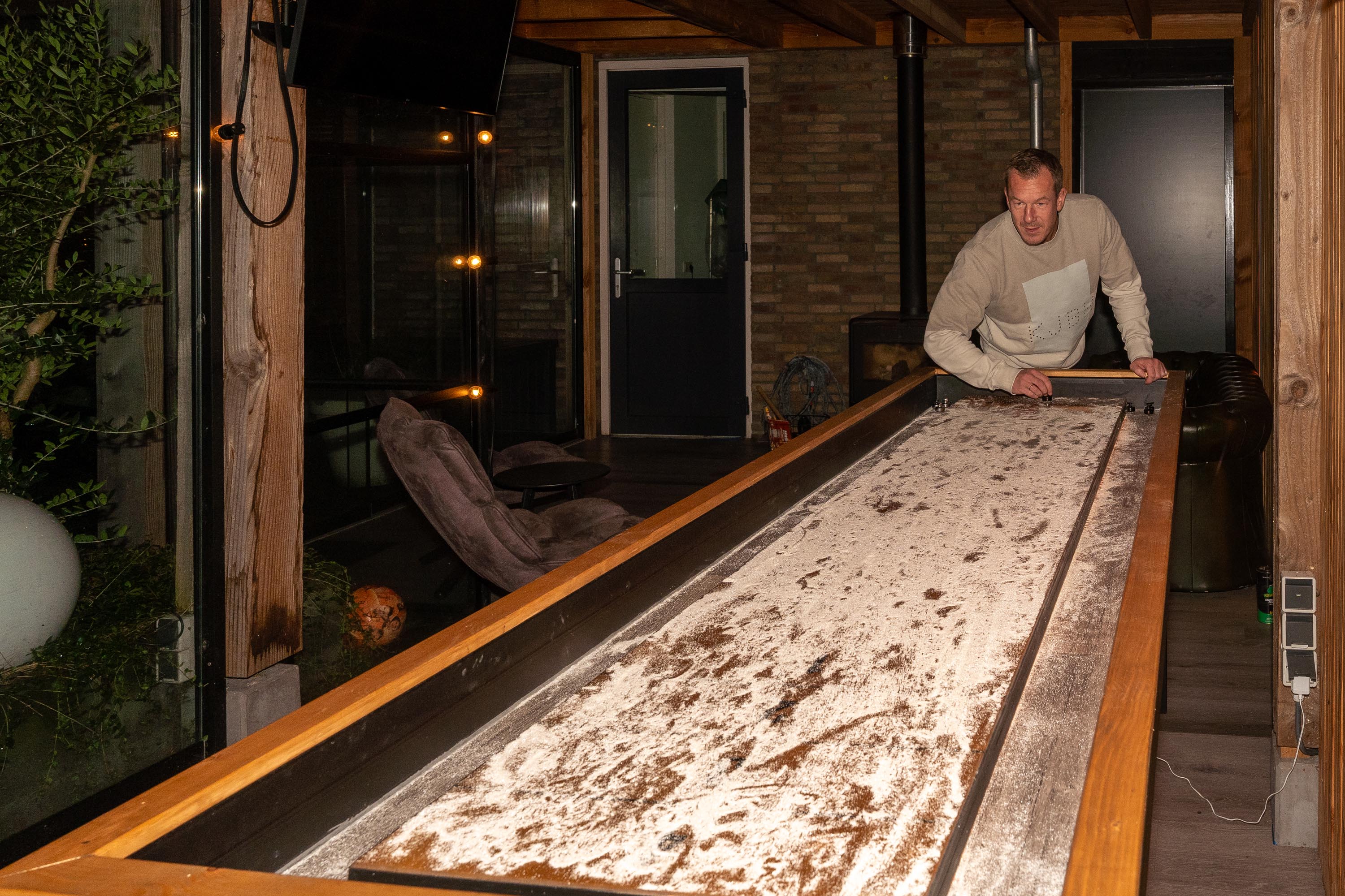 Shuffleboard van Holland Shuffle bij Jurian Scheele