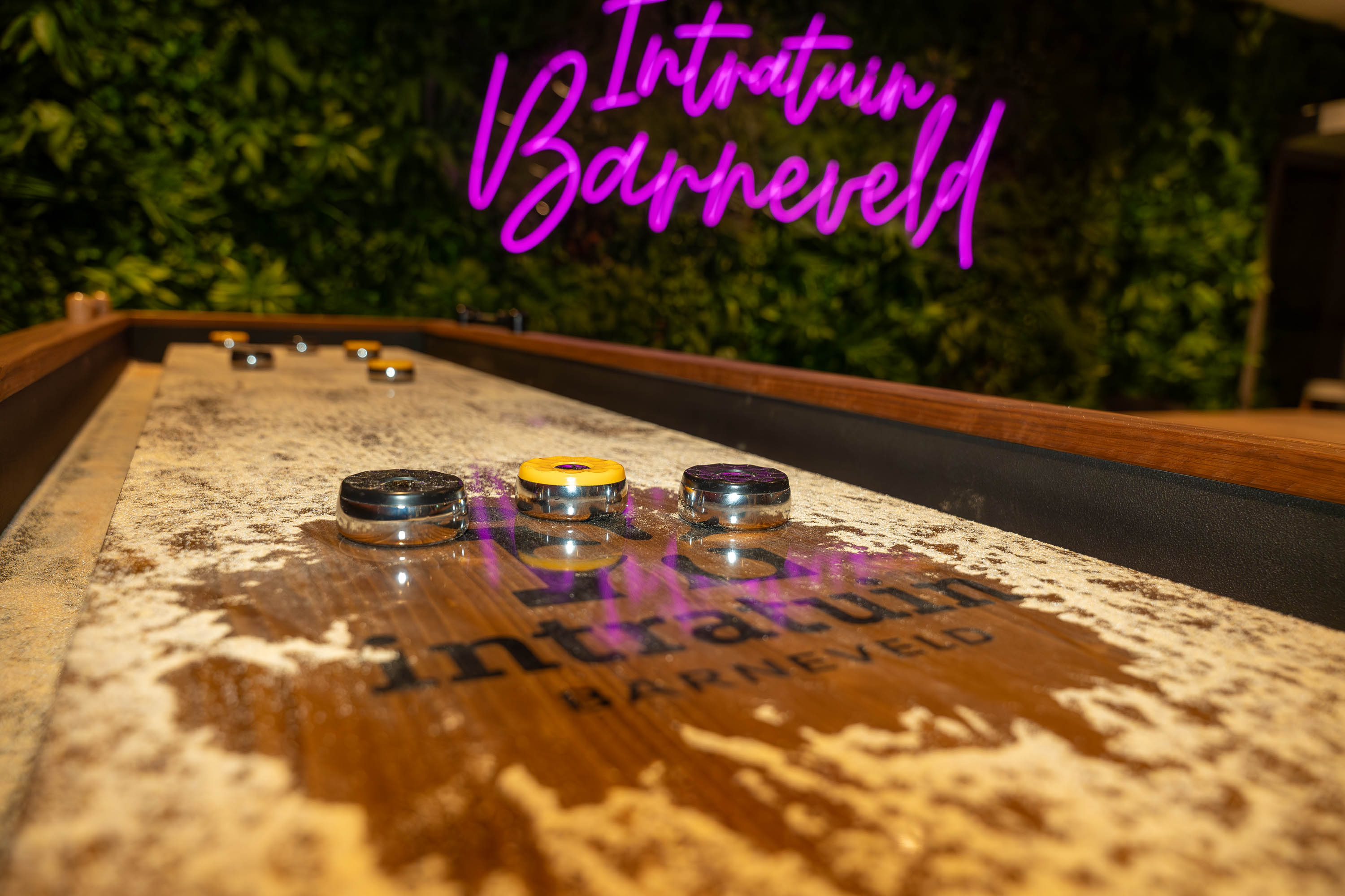 Het Shuffleboard van Holland Shuffle bij Intratuin Barneveld