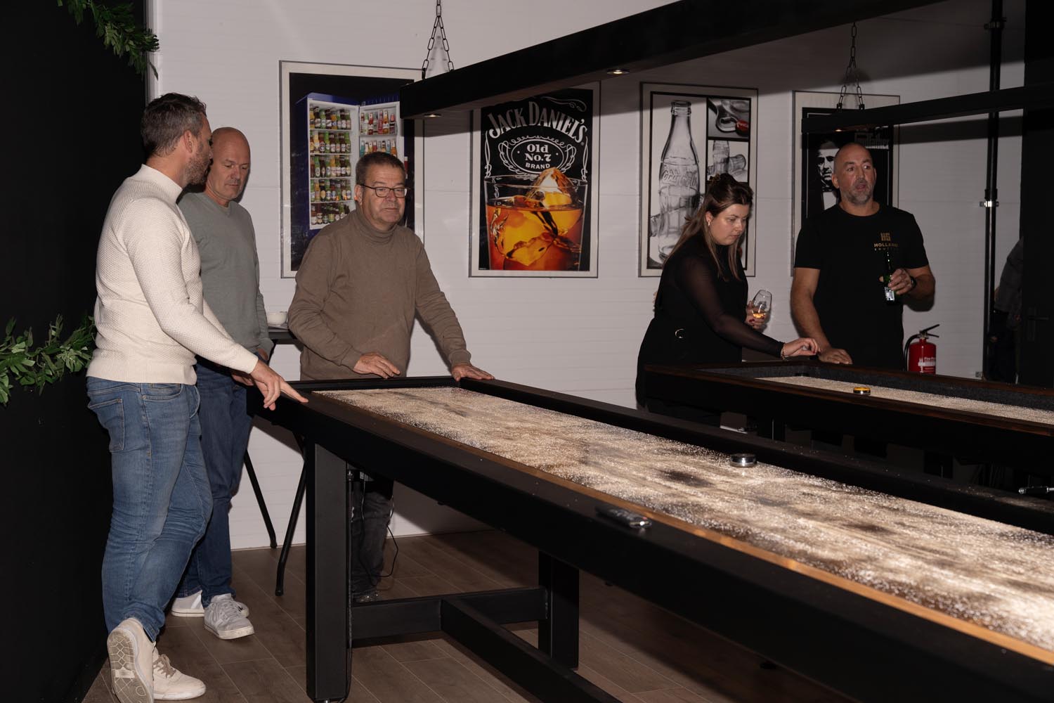 Shuffle board showroom van Holland shuffle